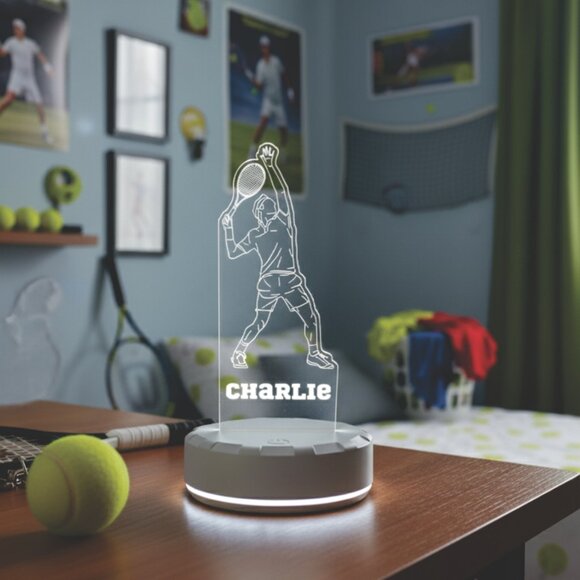 Custom Tennis LED Night Light for Sports-Themed Rooms - Picture 8 of 8